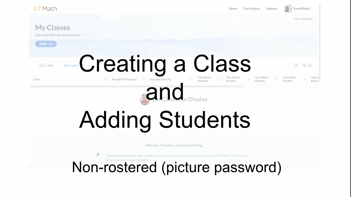 steps to adding students