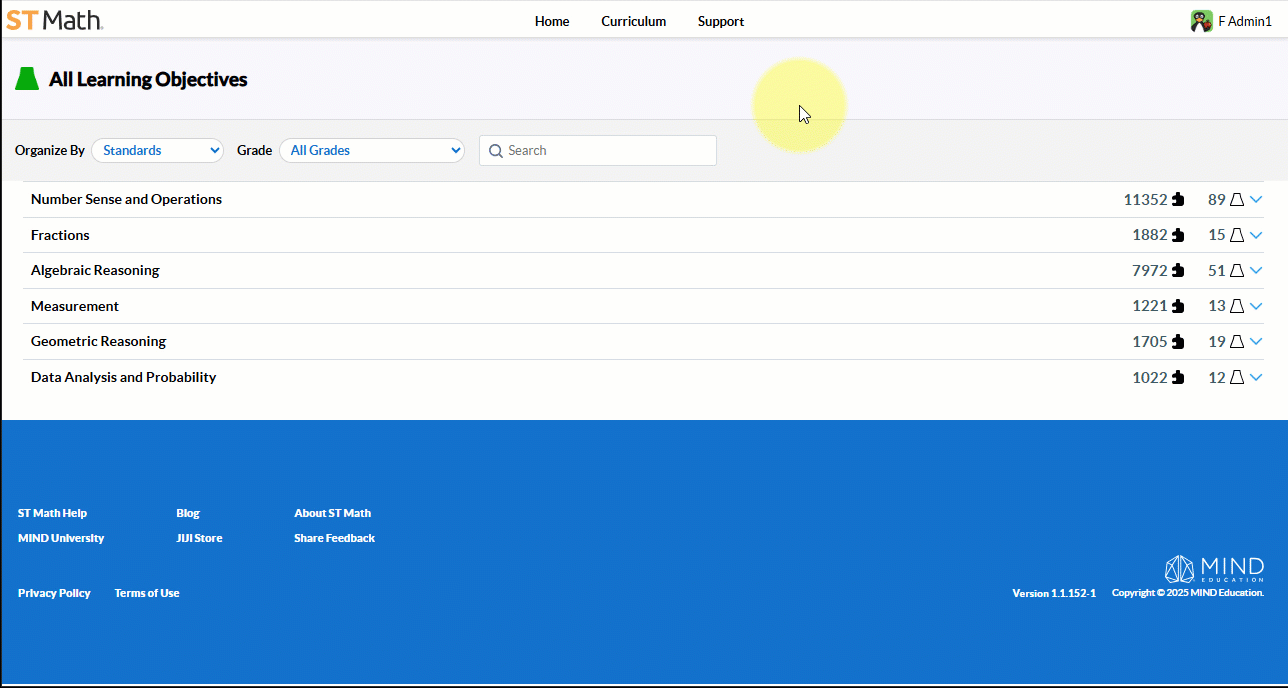 Steps to sort by standard