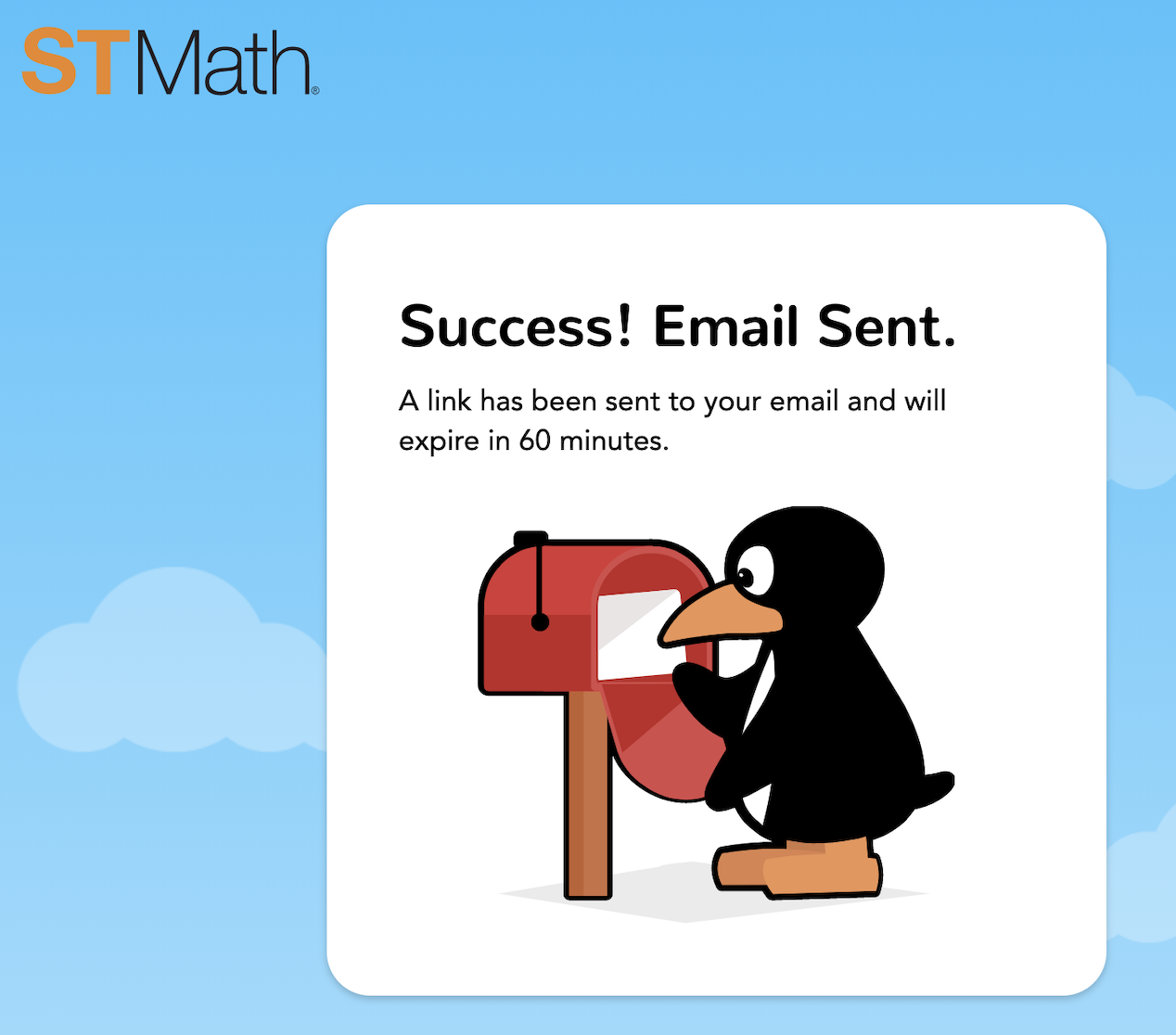 success email sent message