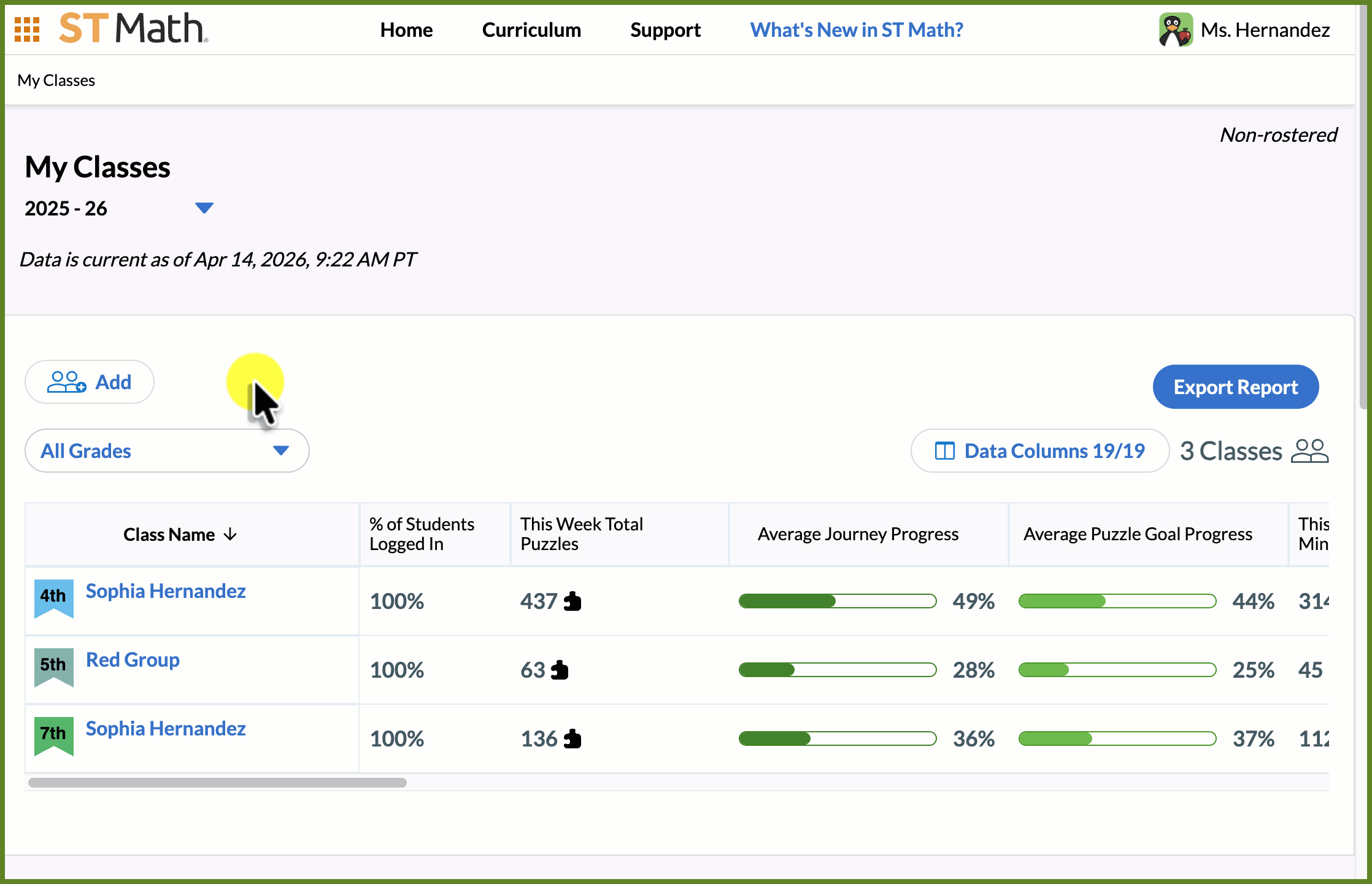 Create a class and add students.gif
